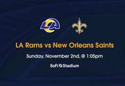 LA Rams vs New Orleans Saints Tickets Nov 2